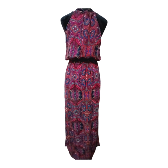 L8TER MAXI PAISLEY DRESS SZ M - Picture 6 of 8